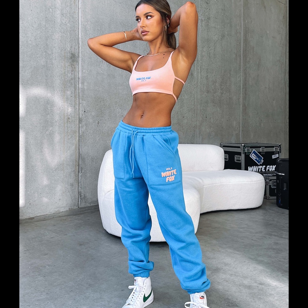 White Fox Boutique Blue Sweatpants